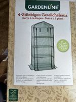 Gardenline 4‑stöckiges Gewächshaus – ca. 0,7 m × 0,5 m × 1,6